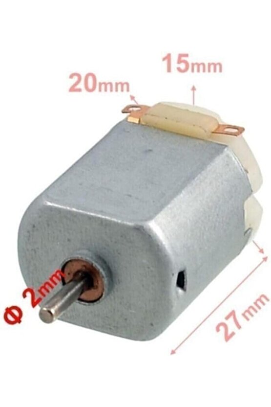 10 Adet Dc Motor Deney Motoru 3V 6V Motor Yüksek Devir Dinamo Motor D.M
