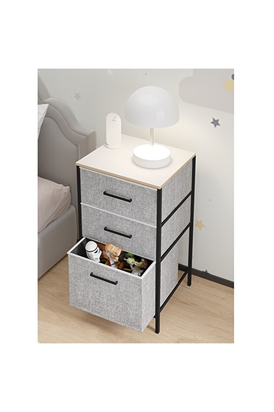 Çocuk 3 Çekmeceli Orta Boy Komodin Sehpa