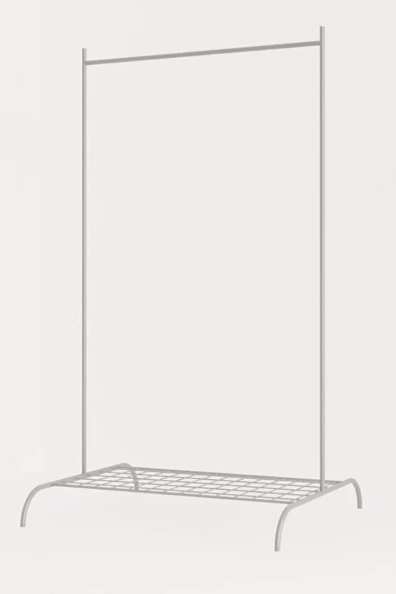 Elbise Askılığı Konfeksiyon Ayaklı Askılık Tek Raflı 148x106