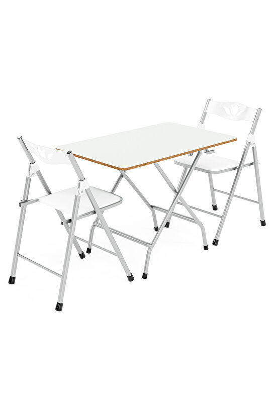 Katlanır Mutfak Masa ve 2 Adet Sandalye Takımı 50x80