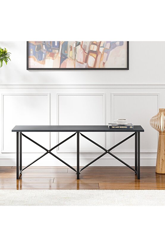 Mutfak Bahçe Bank Sandalye Düz Bank Sandalye Bench Füme 1543