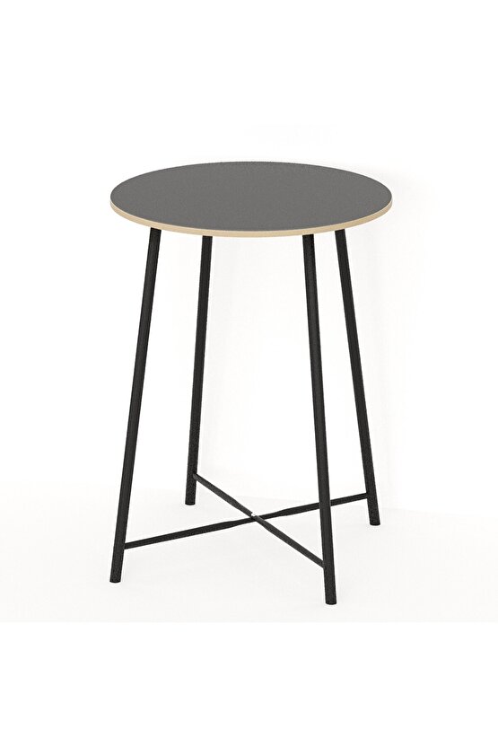 Mutfak Oval 2 Kişilik Bar Yemek Masası Füme 1517