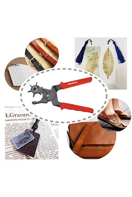 WP231077 6 Uçlu Profesyonel Kemer Delme Pensesi