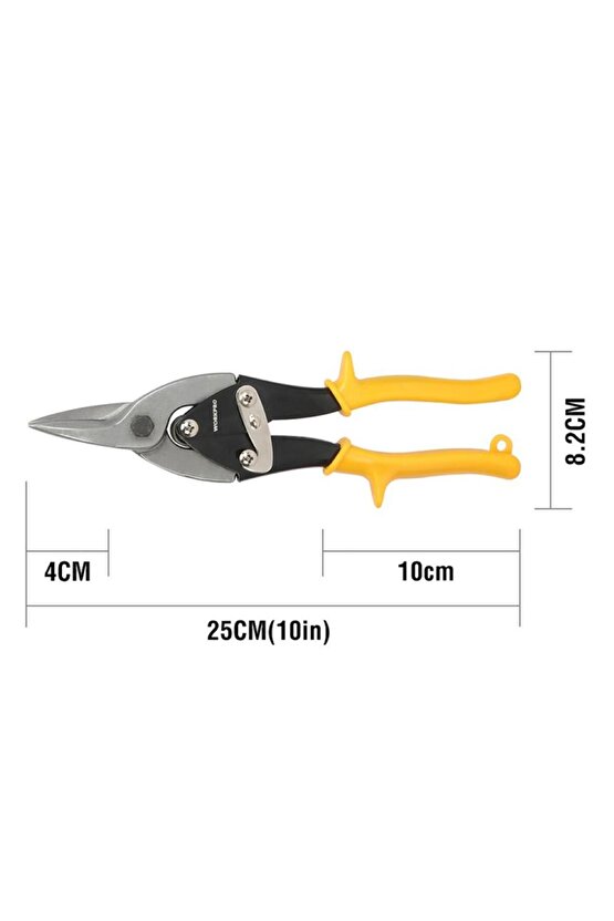 WP200001 250mm 3 Parça SağSolDüz Profesyonel Kaportacı Makası