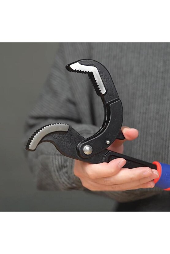 WP202574 2 Parça Otomatik Kilitlemeli Çok Fonksiyonlu Profesyonel Boru Anahtarı Levye Seti