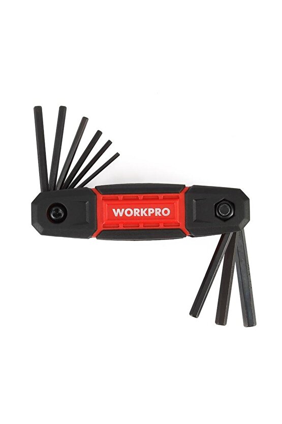 WP222029 9 Parça CR-V İnç Çakı Tipi Profesyonel Allen Anahtar Takımı