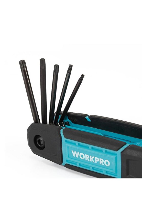 WP222030 8 Parça CR-V Çakı Tipi Torx Profesyonel Allen Anahtar Takımı