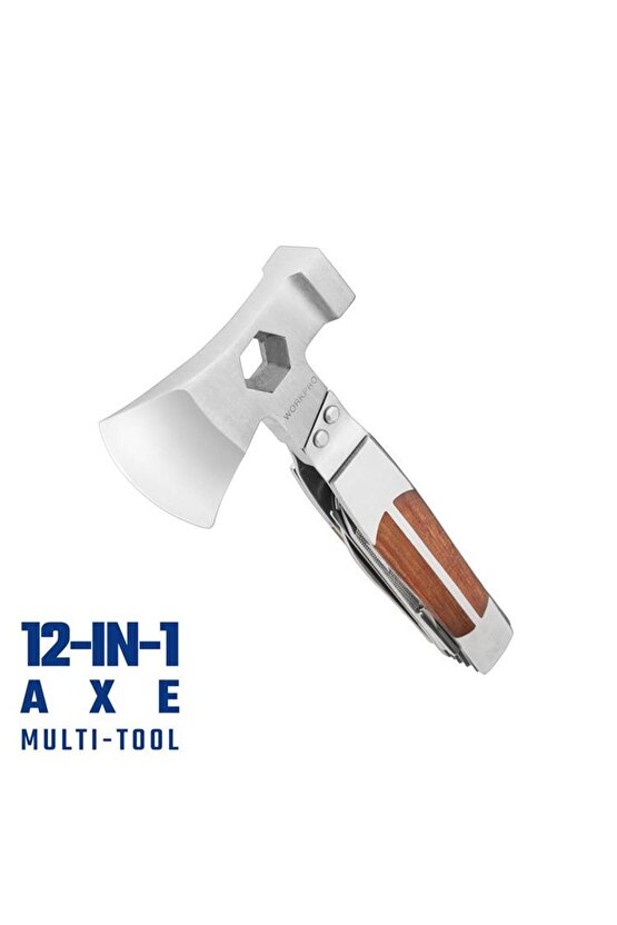 WP383001 12 IN 1 Çok Fonksiyonlu Profesyonel Mini BaltaÇekiç Alet Seti + Taşıma Kılıfı