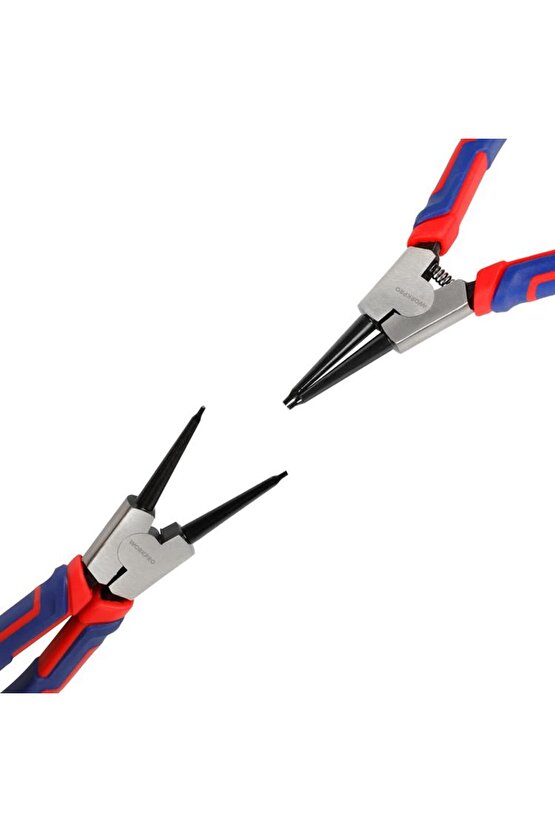 WP231150 180MM Cr-V Düz Yaylı Profesyonel Dış Segman Pensesi