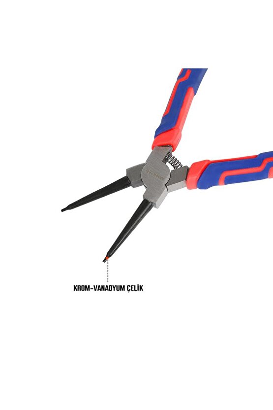 WP231152 180MM Cr-V Düz Yaylı Profesyonel İç Segman Pensesi