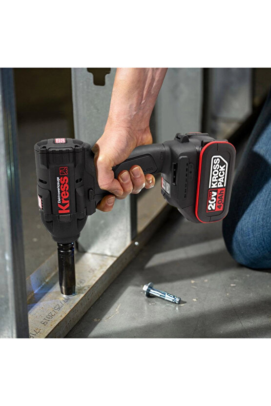 KH275 20Volt4.0Ah Li-ion Çift Akülü 500Nm Kömürsüz Profesyonel Şarjlı Somun Sıkma