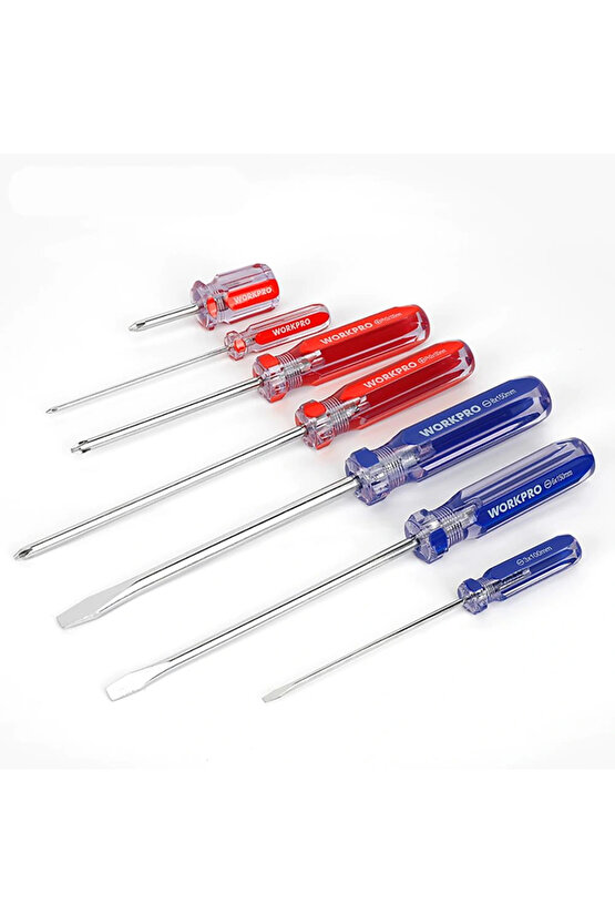 WP200533 7 Parça CR-V Manyetik Profesyonel Tornavida Seti