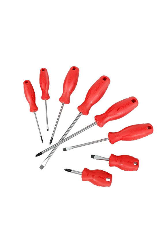 WP200502 8 Parça CR-V Manyetik Profesyonel Tornavida Seti