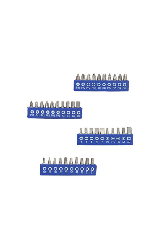 WP200518 56 Parça CR-V Manyetik Profesyonel Tornavida & Bits Uç Seti