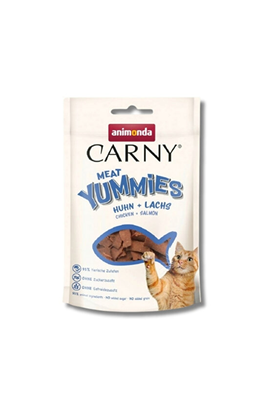 Carny Meat Tavuk Etli ve Somonlu Yetişkin Kedi Ödül Maması 1 Adet-50 Gr