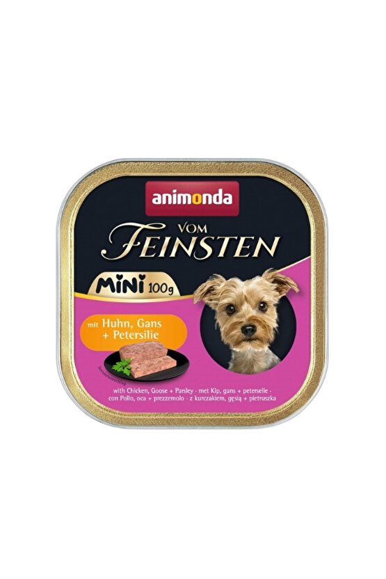 Kümes Hayvanlı ve Somonlu Yetişkin Mini Irk Köpek Konservesi 100GR