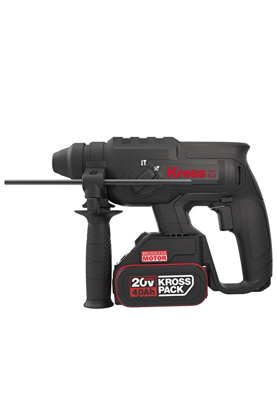 KU390.4 20Volt 4.0Ah. 2.0J Li-ion Çift Akülü Şarjlı Kömürsüz Profesyonel SDS-Plus Pnömatik Kır