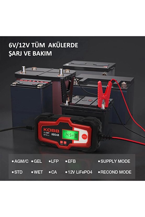 KBS4A 612V 120A Dijital Akü Şarj  Akü Bakım  Desülfatör ve Power Supply