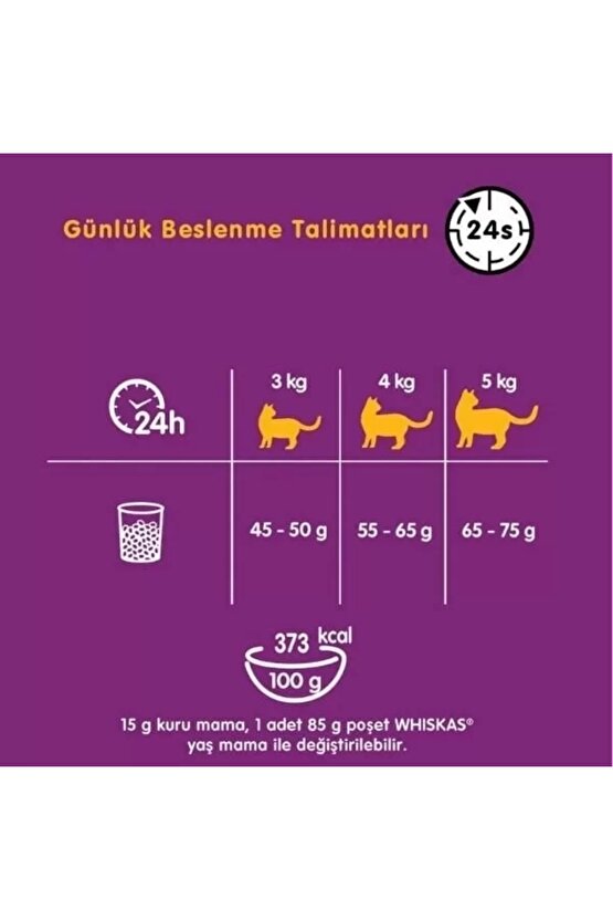 Biftekli ve Havuçlu Yetişkin Kedi Maması 300 Gr