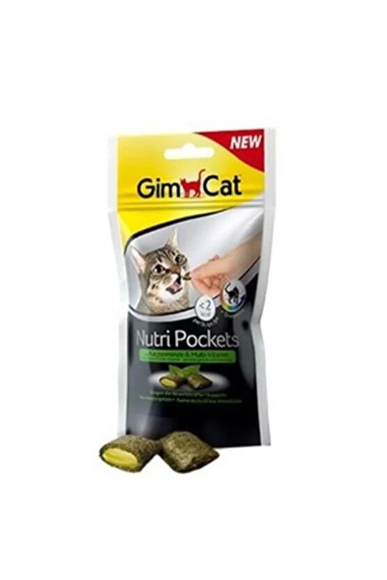 Kedi Ödül Tableti Nutri Pockets Kedi Otu Multivitamin 1 Adet 60 Gr