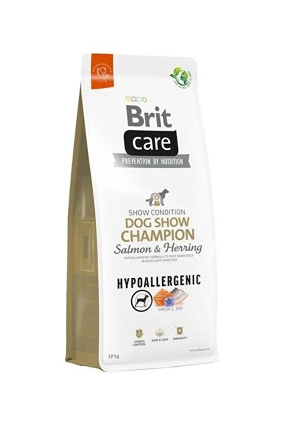 Hypo-Allergenic Dog Show Champion Somon ve Ringa Balıklı Yetişkin Köpek Maması 12 Kg