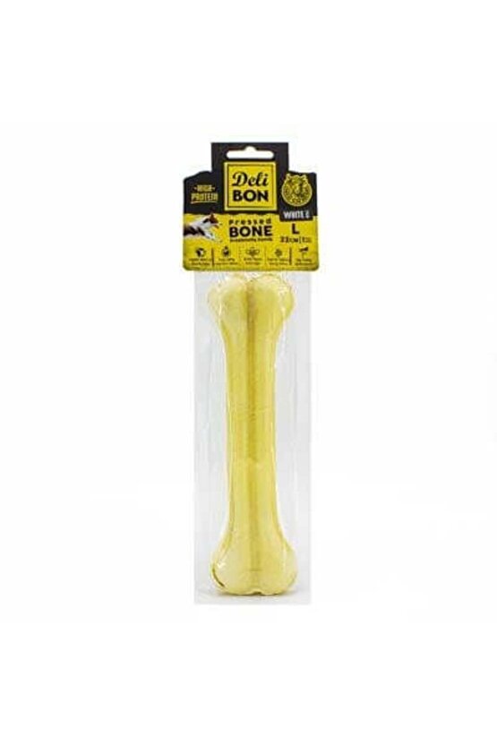 Deri Press Köpek Kemik Ödülü Medium Beyaz 22 Cm 1 Adet - Petshopundan
