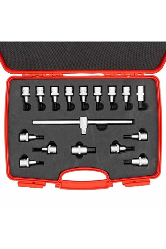 IZELTAS 12 12 Lokmalı Allen ve Torx Uç Takımı 17 Parça
