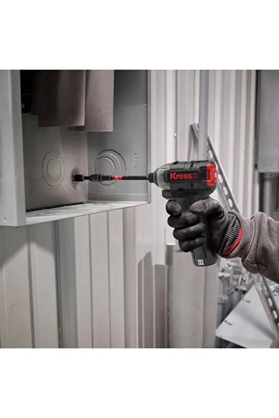 KUG02 12Volt2.0Ah. Li-ion Çift Akülü Kömürsüz Profesyonel Darbeli Matkap+Darbeli Tornavida Ko