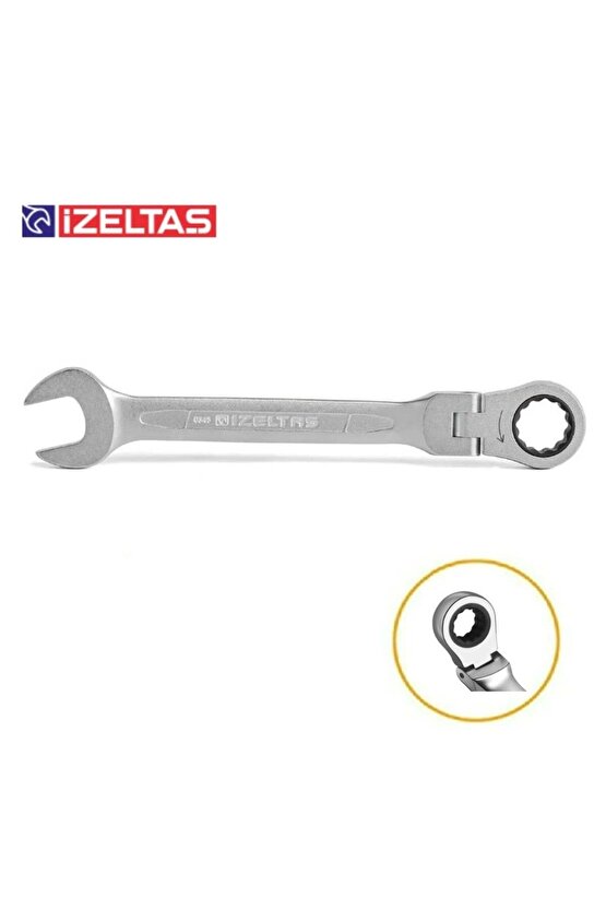 IZELTAS Mafsallı Cırcır Kombine Anahtar 13 mm