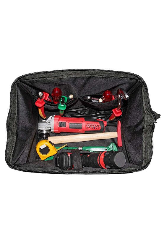 GRC06 16 Fermuarlı Bez Alet Taşıma Çantası