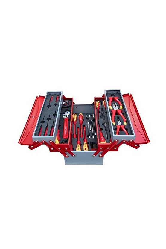 İzeltaş 5 Gözlü Elektrikçi Dolu Takım Çantası 45 Parça