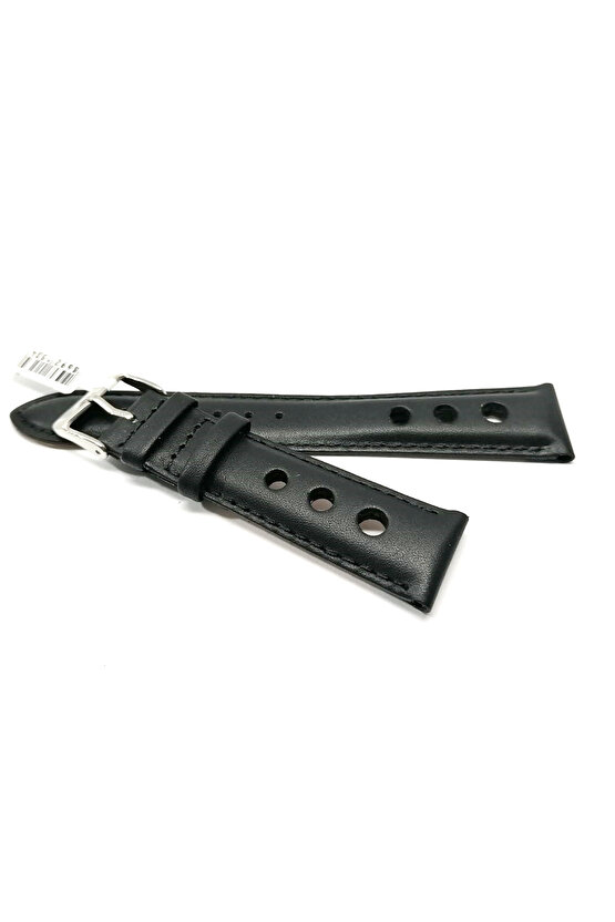 Tissota Uyumlu Hakiki deri 20 mm Siyah  Saat Kordonu