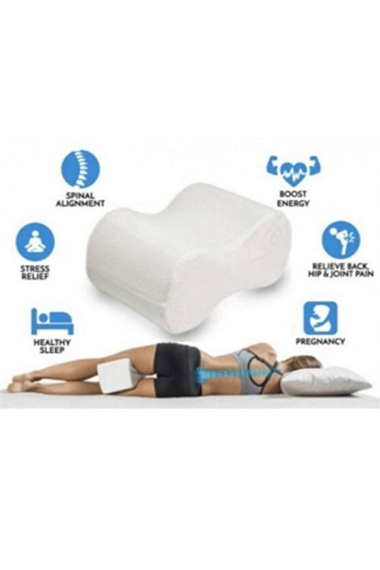 Ortopedik Yastık Bacak Arası, Bel, Kalça Diz Yastığı 25x19x14
