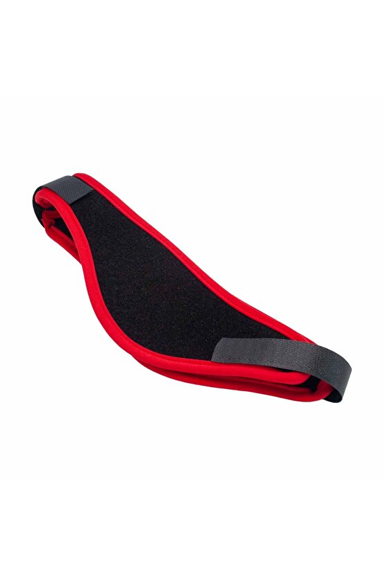 Kepçe Kulak Ameliyatı Sonrası Medikal Bandaj | Siyah-Kırmızı Kulak Destek Bandı | Esnek, Rahat,