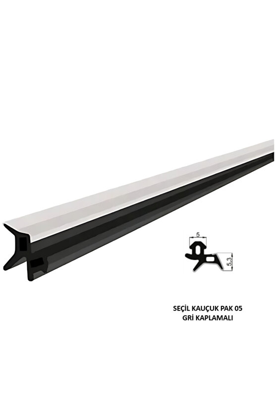 Pak 05 Pimapen Pvc Pimapen Pencere Kapı Contası Fitili (Gri) (50 Metre)