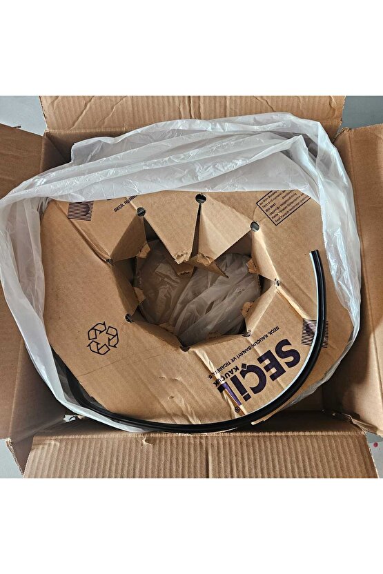 Kauçuk Kar 01 Gri Kaplamalı Kapı Pencere Tadilat Contası Fitili 30 Metre