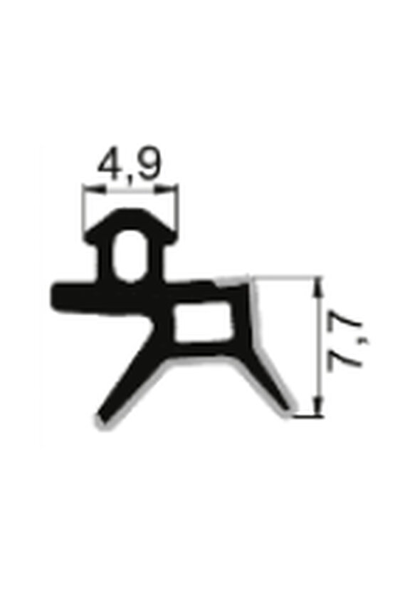 Nat 05 Pimapen Pvc Pimapen Pencere Kapı Contası Fitili (Gri) (20 Metre)