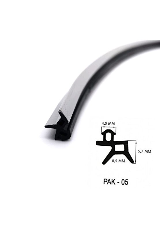Pak 05 Orijinal Pvc Pimapen Pencere Ve Kapı Contası Fitili 30 Metre (GRİ)
