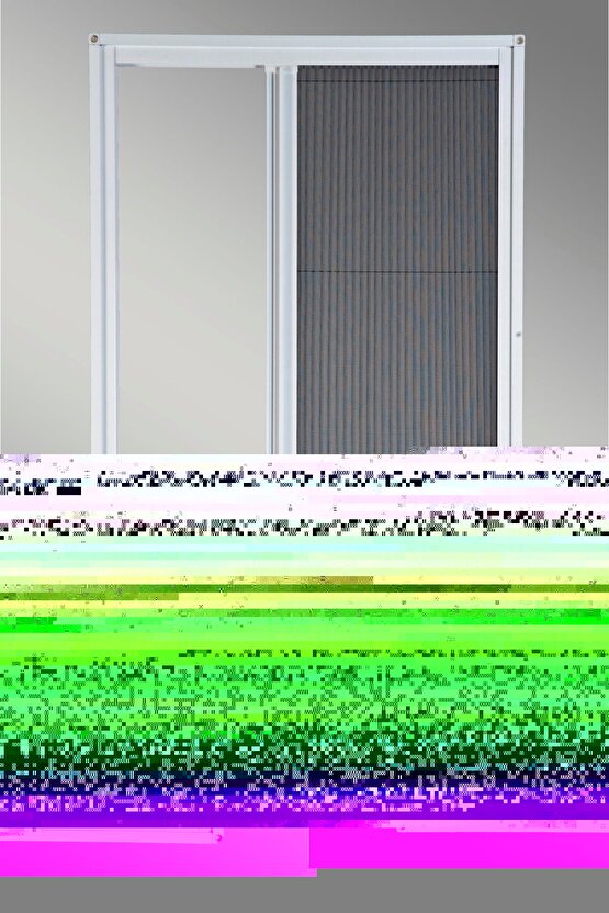 100x207cm Pileli-plise Sineklik-Beyaz Pilise-Pileli Sineklik