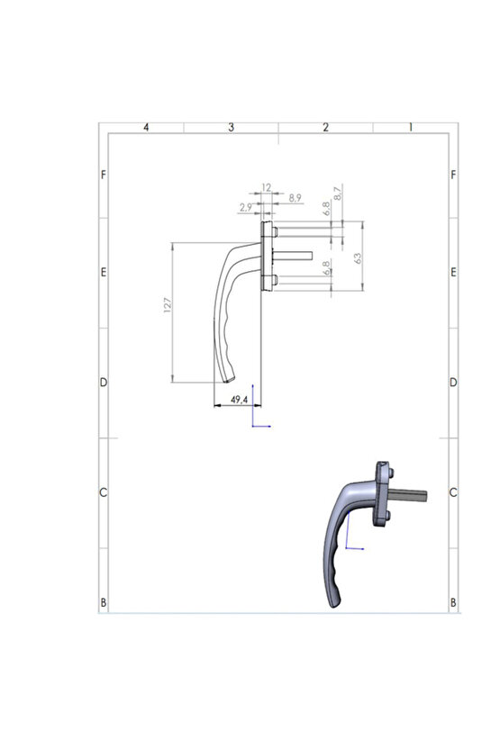 Pvc Pencere Kolu Beyaz