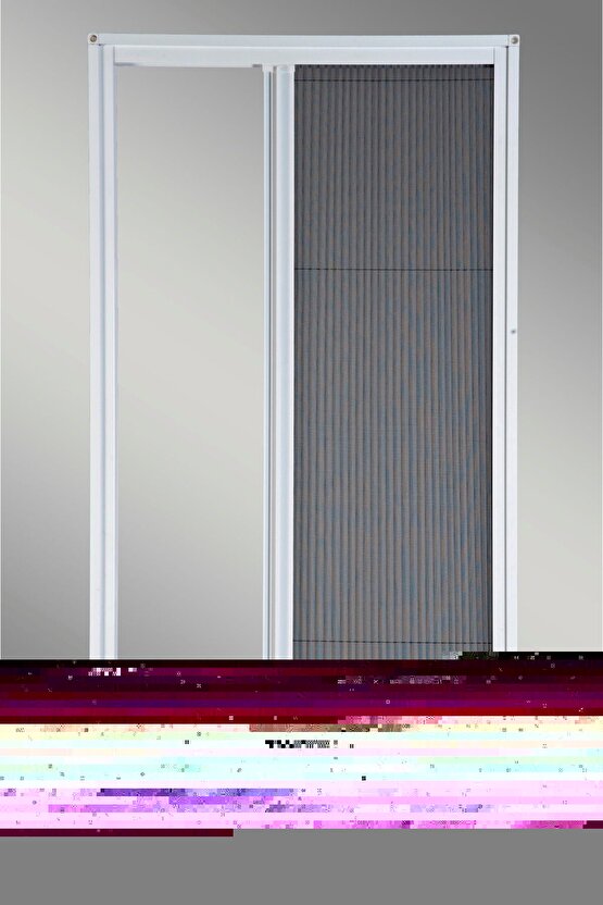 60x168cm Pileli-plise Sineklik-Beyaz Pilise-Pileli Sineklik