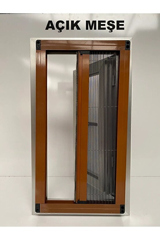 Plise Pileli Sürgülü Sineklik 0-90 X 0-210 Cm, Ahşap Kapı ,pimapen Kapı )pilise