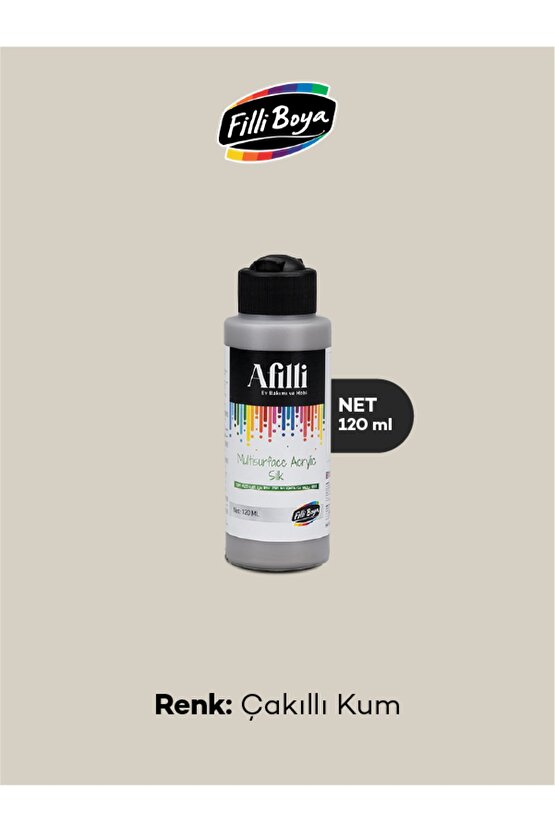 Afilli Multisurface Akrilik Ipeksi Mat 120 ml Çakıllı Kum