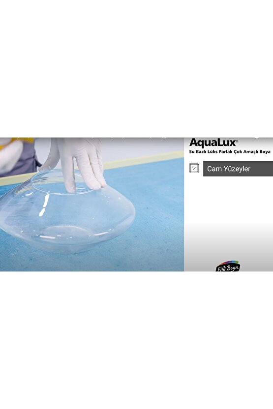 Aqualux Çok Amaçlı Ahşap Metal Cam Plastik Seramik Boyası 2.5lt Beyaz