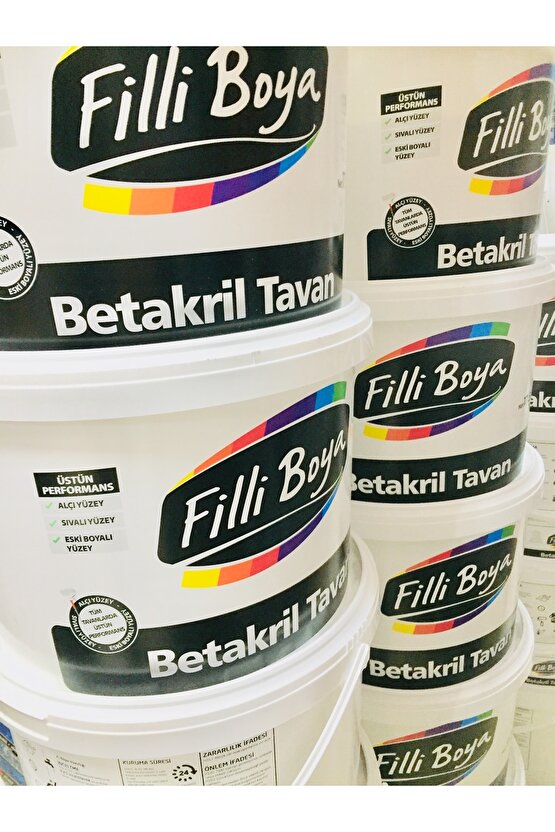 Yüksek Örtücülüğe Sahip Beyaz Betakril Tavan 17.5 Kg