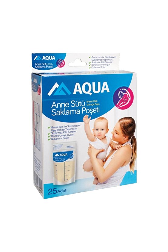Anne Sütü Saklama Poşeti 25 Li