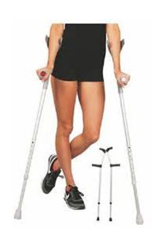 Krem Kanedyen - Dirsek Destekli Koltuk Altı Değneği - 2 Adet - 1 Çift