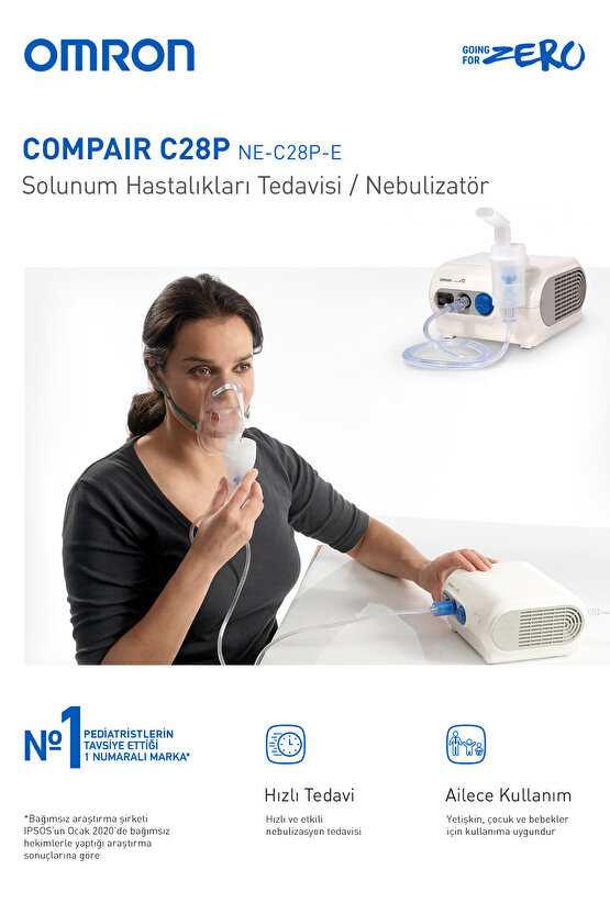 C28P, Hızlı Tedavi Süresi Sunan, Dayanıklı Nebulizatör