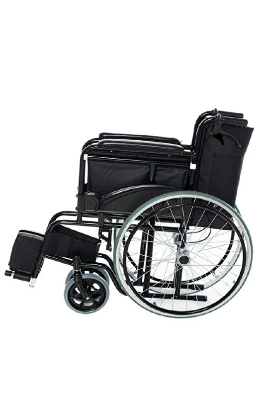 Fh02 Katlanabilir Manuel Tekerlekli Sandalye Ve Krom Ayaklık