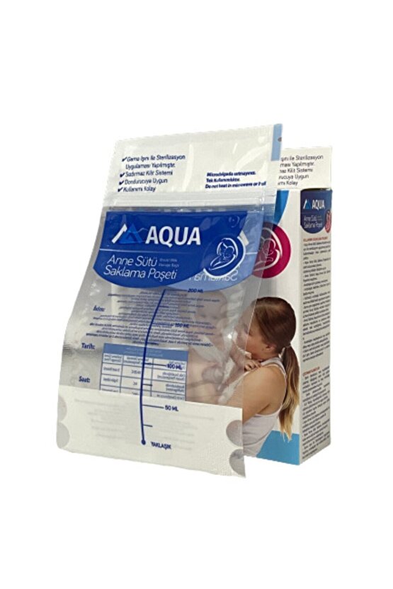 Aqua Anne Sütü Saklama Poşeti 25 Adet 1 Kutu